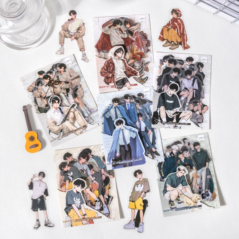 #02605 Teenager Boy Series Sticker