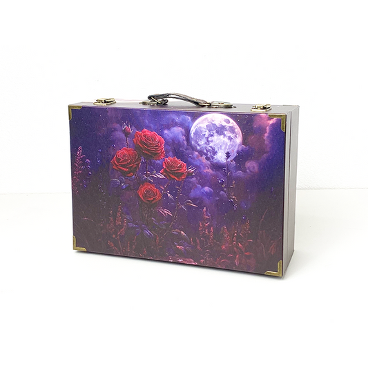 #01043 Customized Pattern Wooden Suitcase