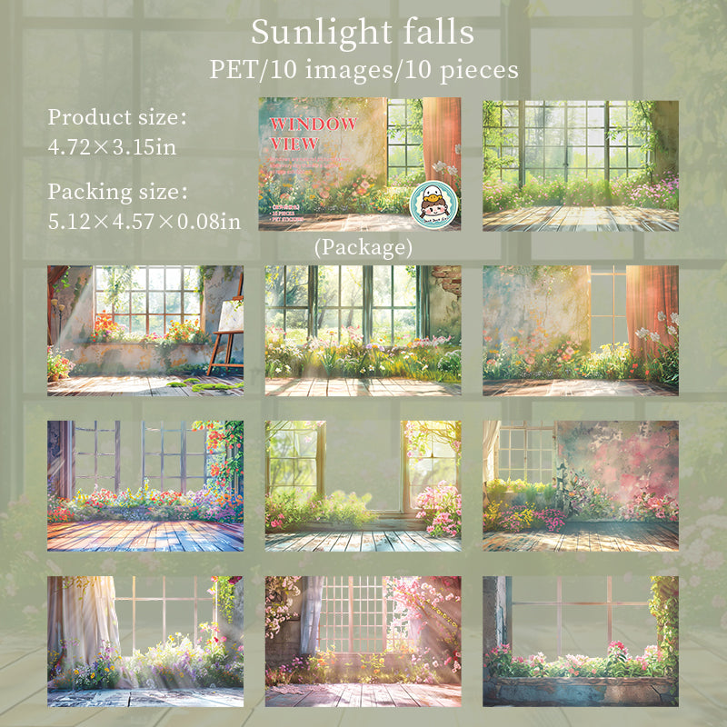 #02628 Beatutiful Window Scenery Series Sticker