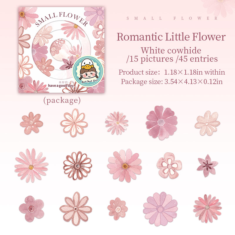 #02054 Colorful Flower Sticker