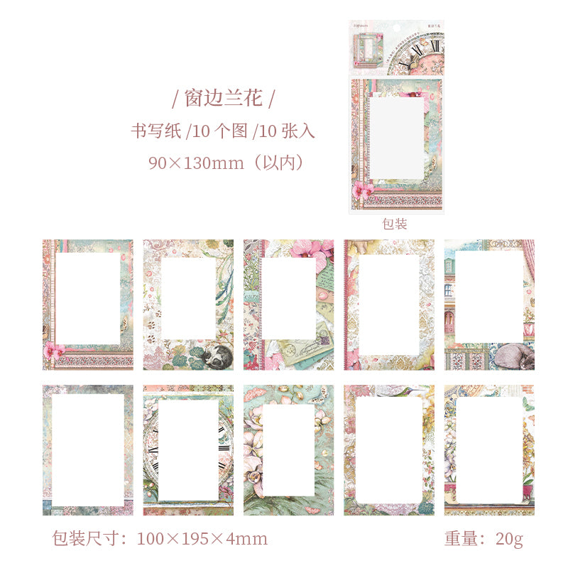 #02567 Flower Frame Series Sticker