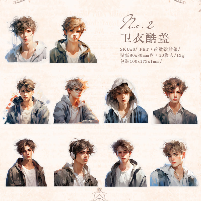 #02398 Handsome Boy Series Sticker