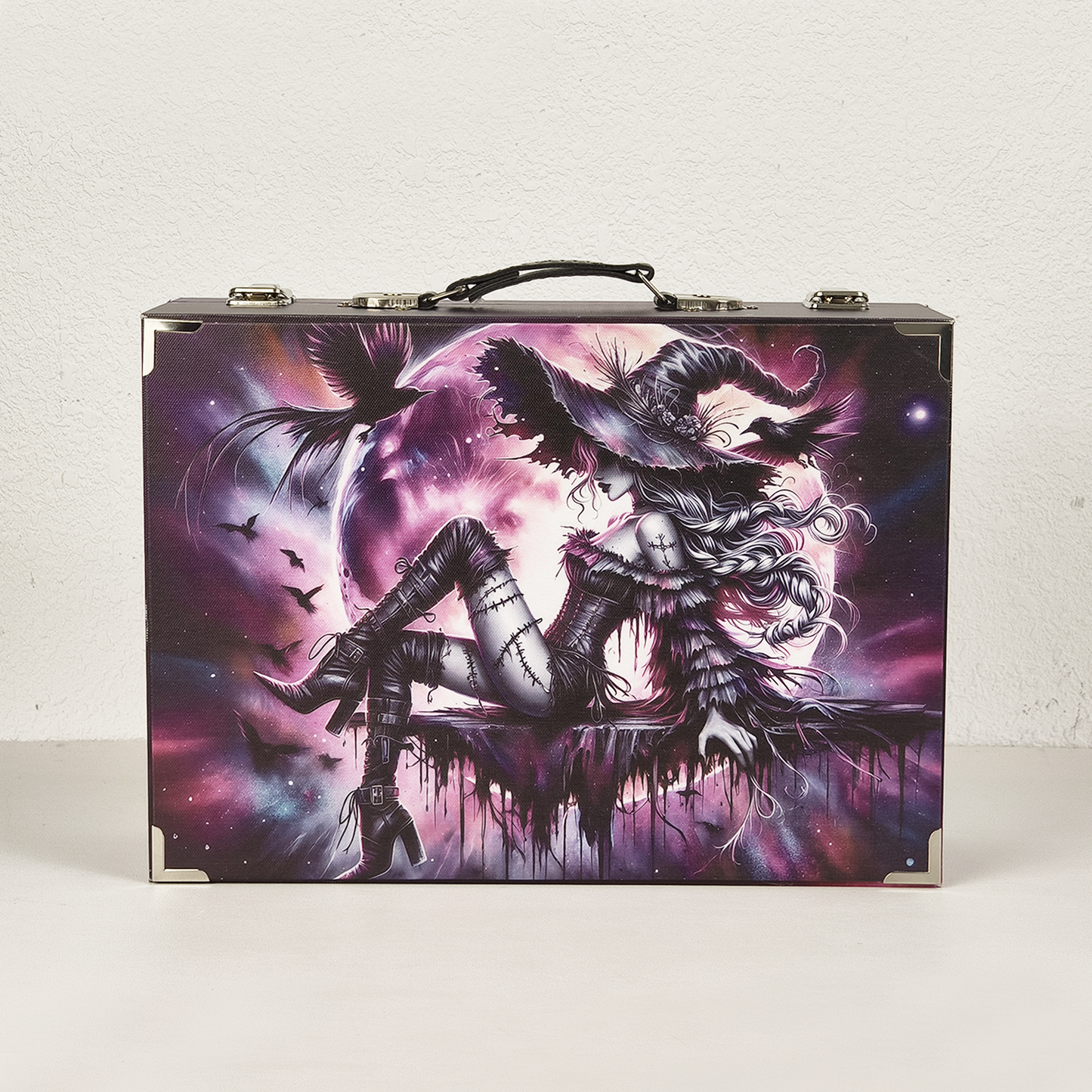 #01200 Customized Pattern Wooden Suitcase