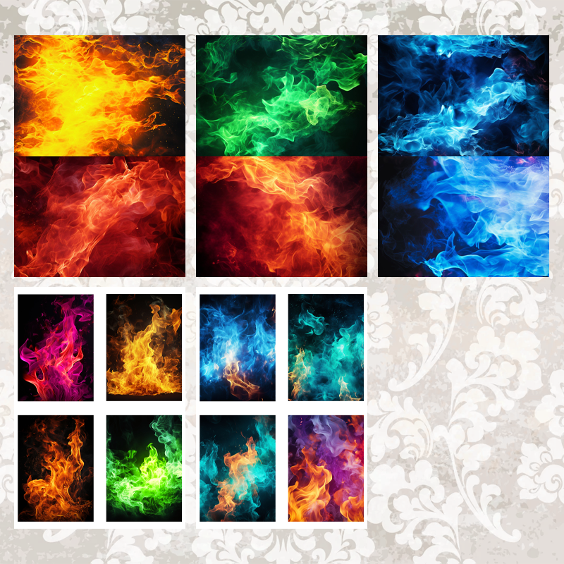 #5A211 POI Print A5 Cardstock Paper Set 10 Pcs