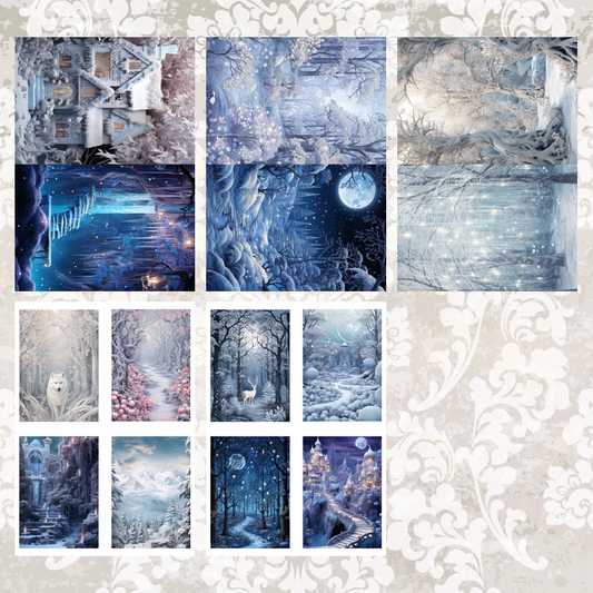#5A218 POI Print A5 Cardstock Paper Set 10 Pcs
