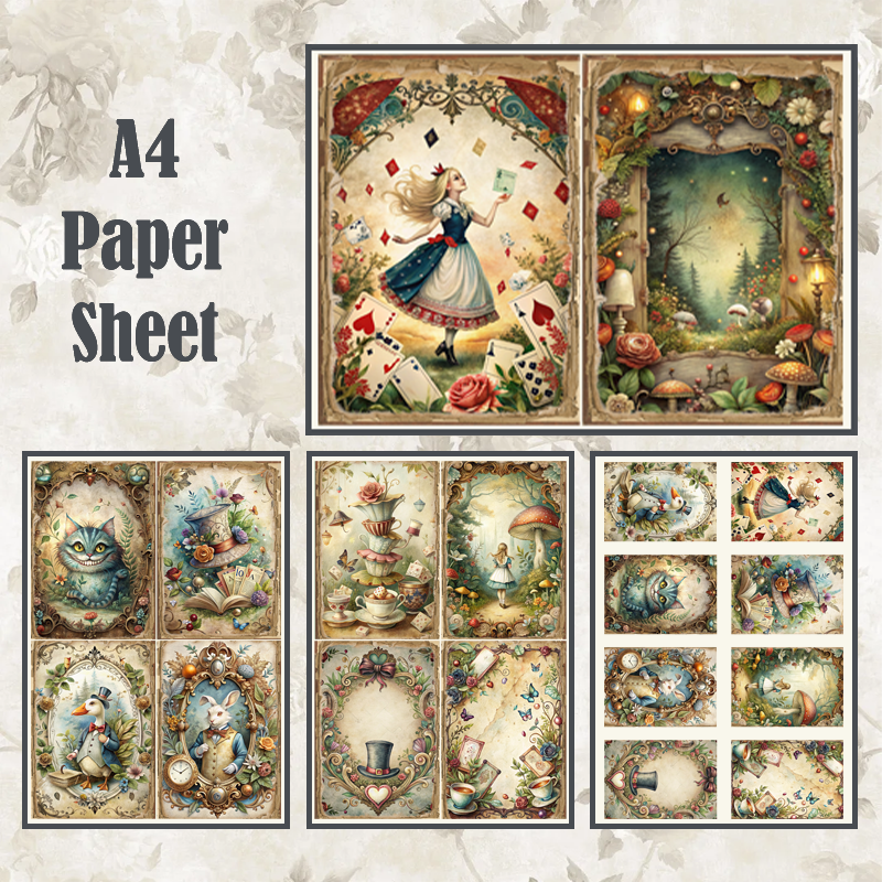 #21 POI Print A4 Cardstock Paper Set 5 Pcs