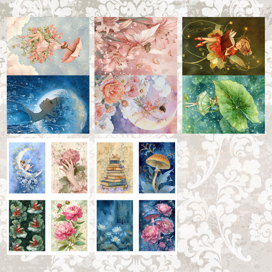 #5A222 POI Print A5 Cardstock Paper Set 10 Pcs