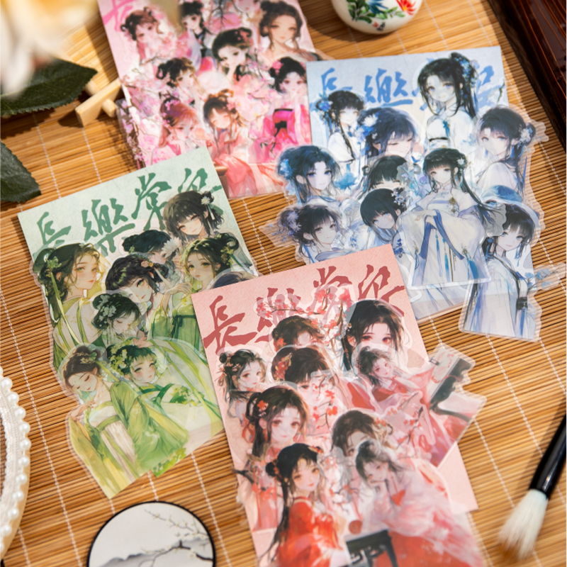 #02023 Chinese Customs Girl Sticker