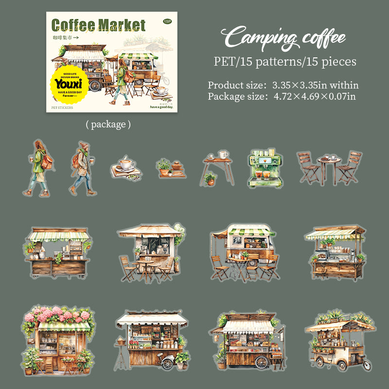 #02123 Coffe Market Series Sticker