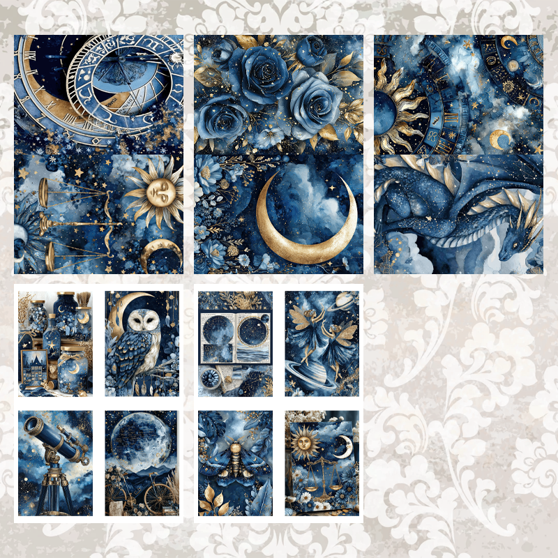 #5A237 POI Print A5 Cardstock Paper Set 10 Pcs