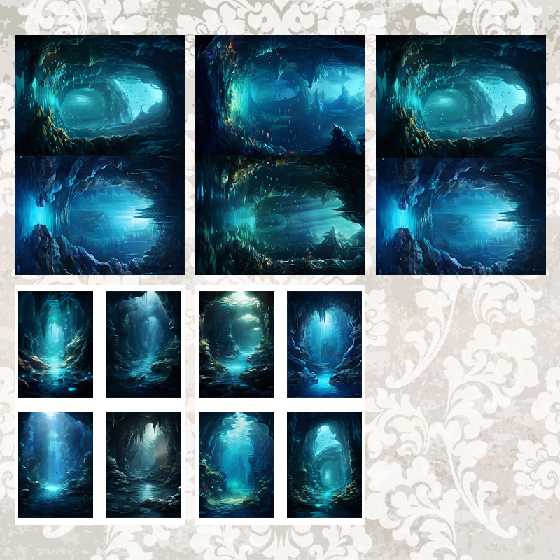 #5A23 POI Print A5 Cardstock Paper Set 10 Pcs
