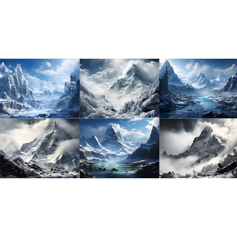 #03228 Customized PET Tape Snow Mountain