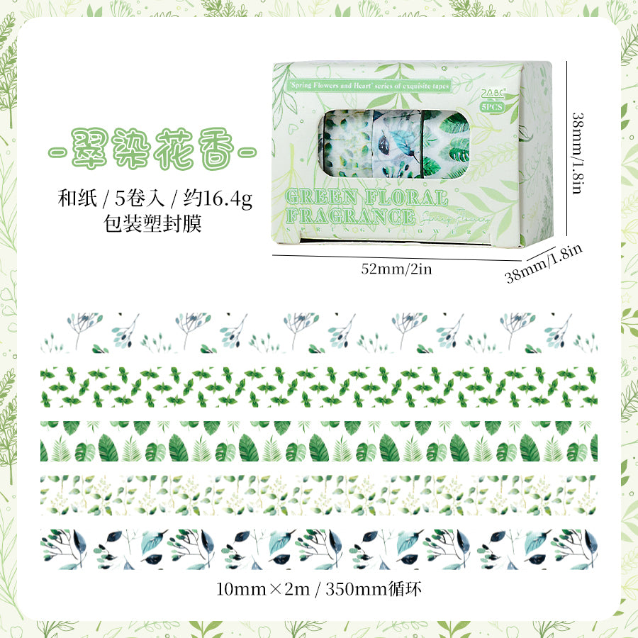 #03008 Flower Theme Series Tape 5 Rolls a Pack