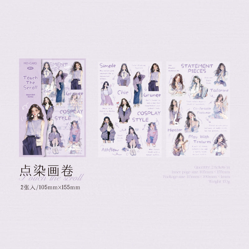 #02024 Heart Girl Sticker