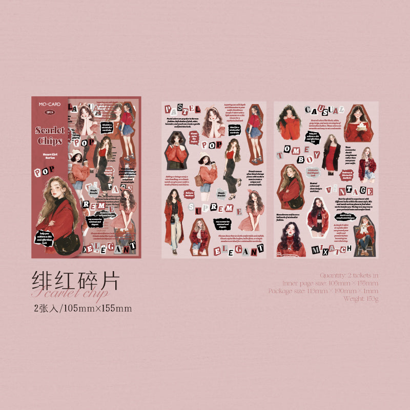 #02024 Heart Girl Sticker
