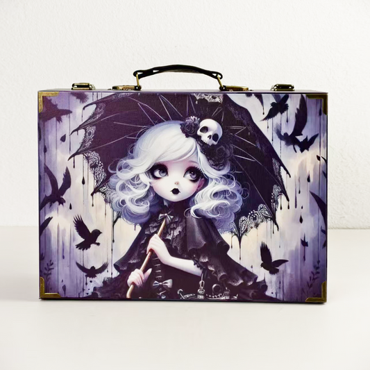 #01245 Customized Pattern Wooden Suitcase