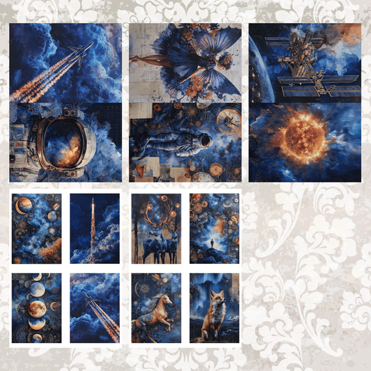 #5A248 POI Print A5 Cardstock Paper Set 10 Pcs
