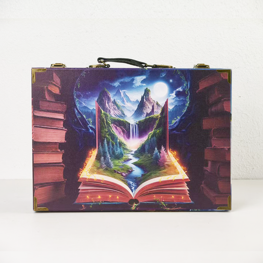 #01250 Customized Pattern Wooden Suitcase