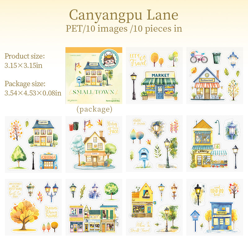 #02617 Village Town Series Sticker