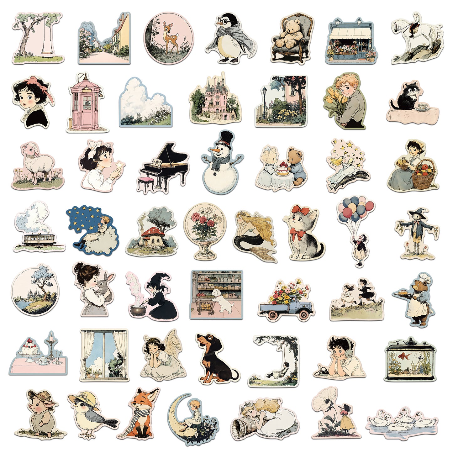 #02283 Retro Catoon Series Sticker