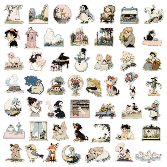 #02283 Retro Catoon Series Sticker