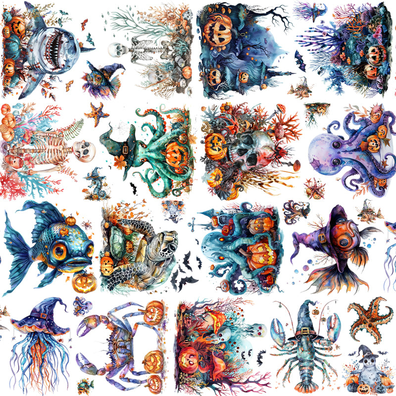 #03250 Customized PET Tape Halloween Marine Animal