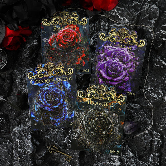#02524 Chained Rose Series Sticker