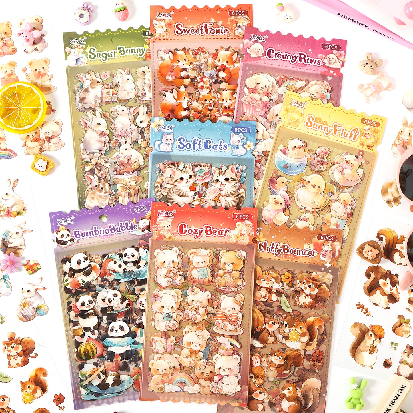 #02625 Adroable Animal Series Sticker