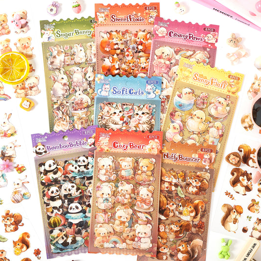 #02625 Adroable Animal Series Sticker