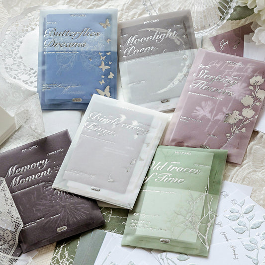 #02613 Silver Textured Series Material Paper