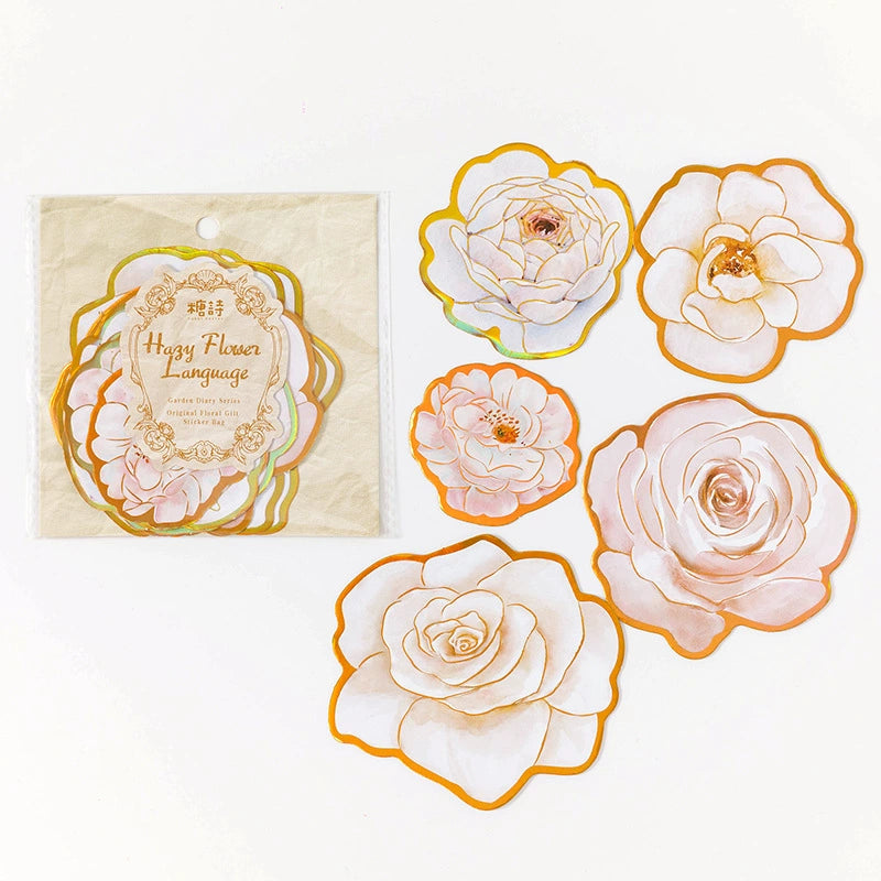 #02711 Flower Diary Series Sticker