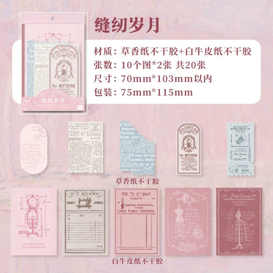 #02379 Vintage Time Series Material Paper