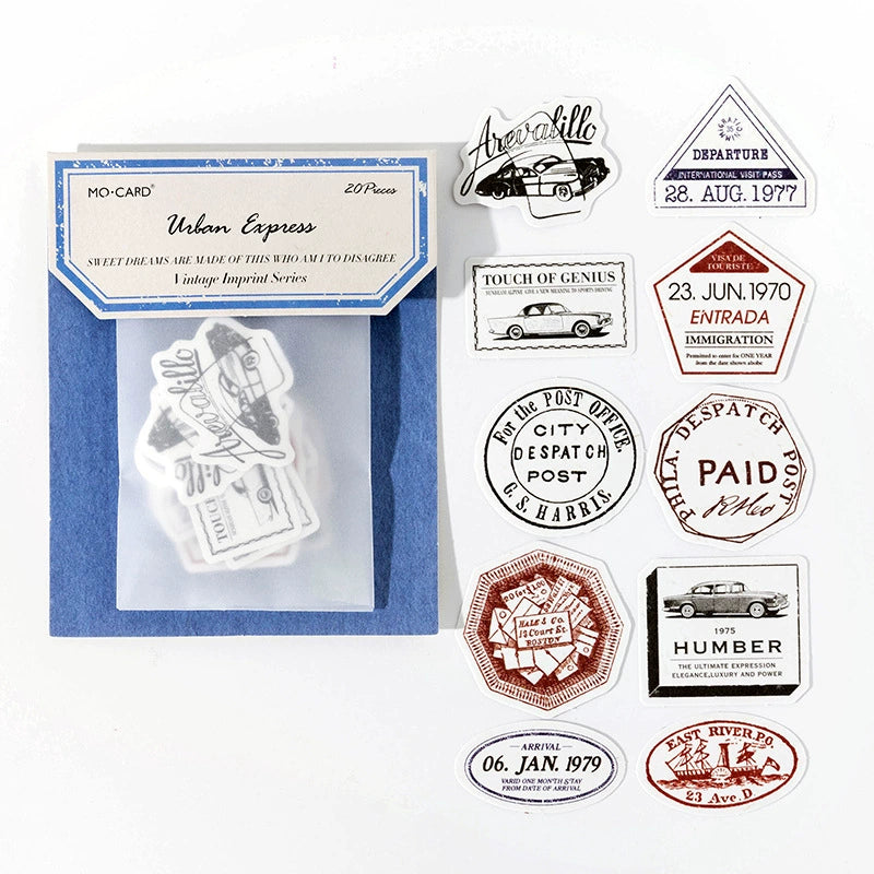 #02747 Vintage Stamp Series Sticker