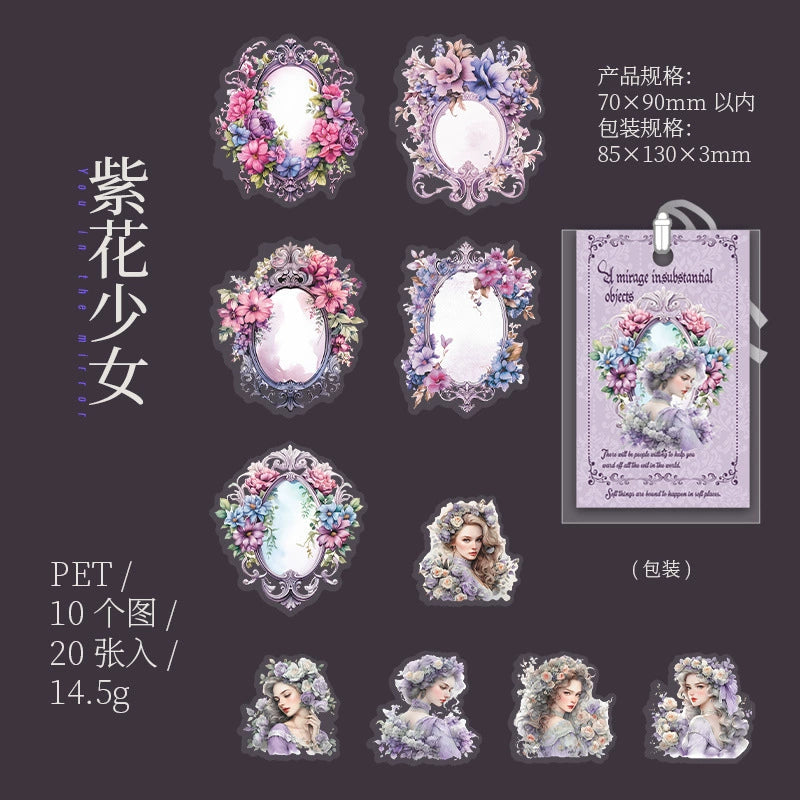 #02990 Princess with Mirror Series Sticker
