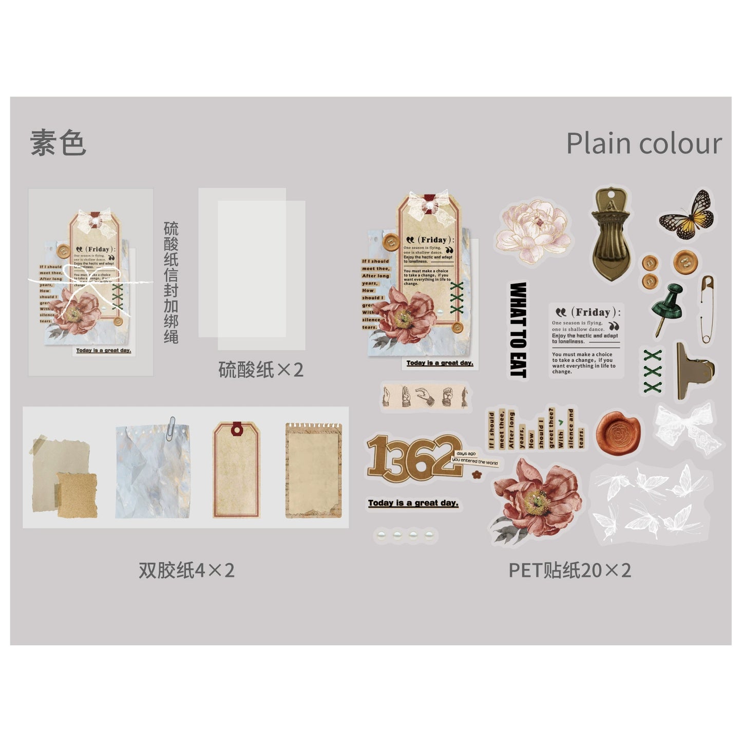 #02774 Flower Series Sticker/Paper