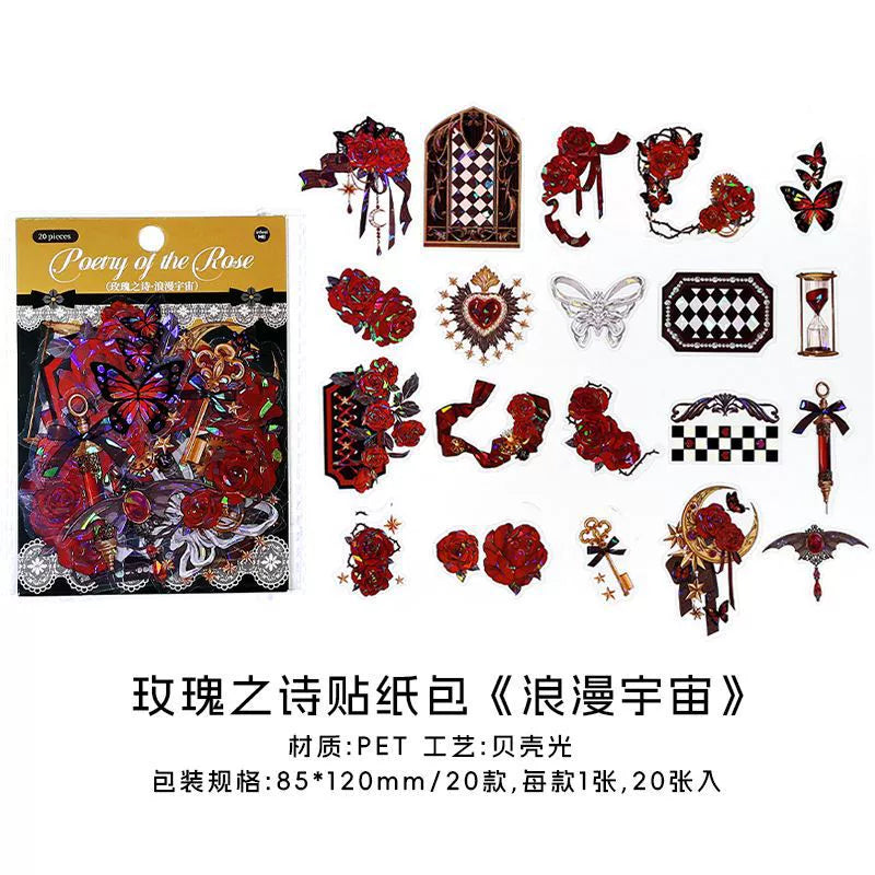 #02799 Rose Poem Series Sticker