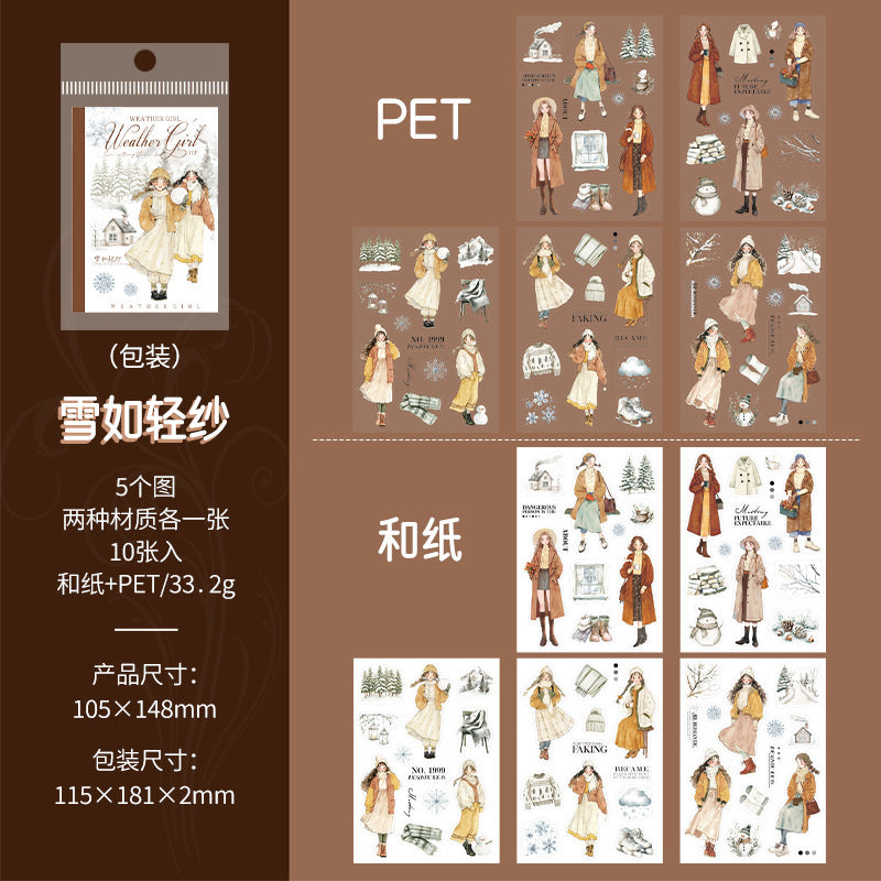 #02190 Weather Girl Series Sticker