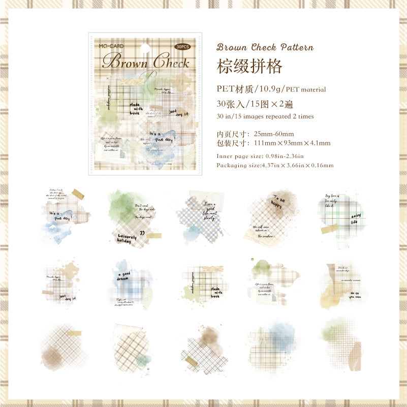 #02508 Washi Check Series Sticker