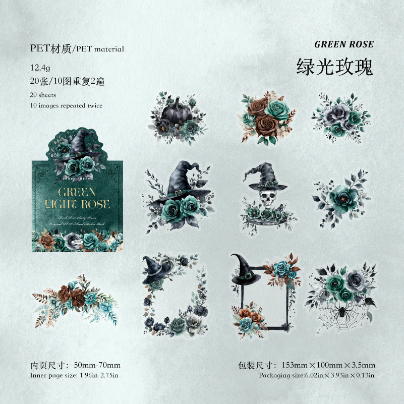 #02697 Gothci Flower Series Sticker