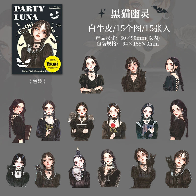 #02917 Gothic Girl Series Sticker