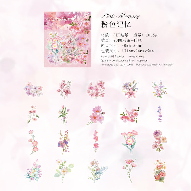 #02418 Romatic Flower Series Sticker