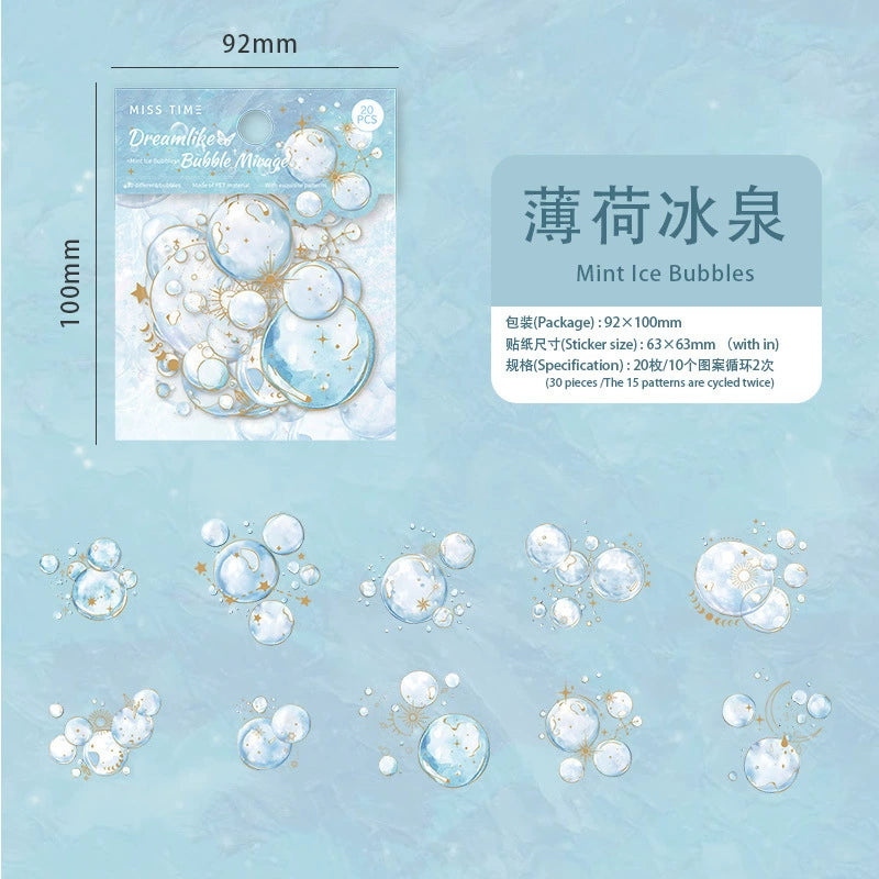#02803 Fanstay Bubble Series Sticker