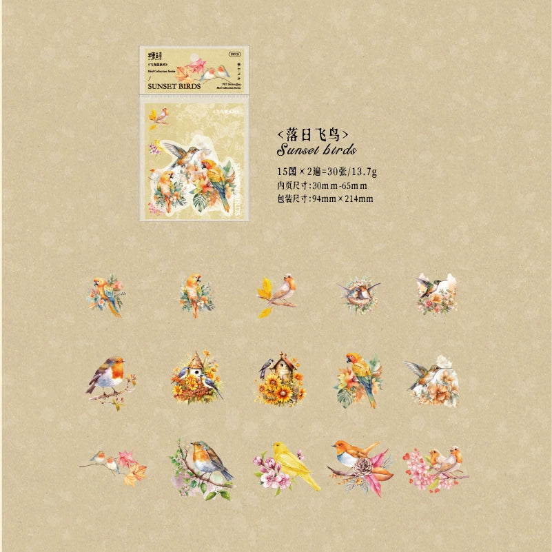 #02753 Bird Collection Series Sticker