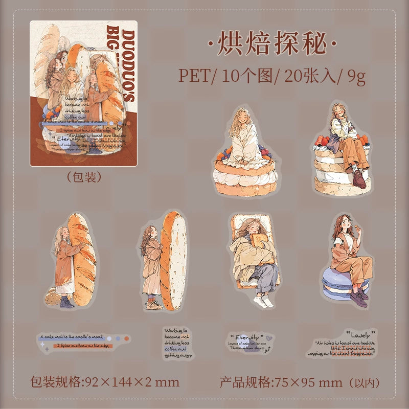 #02817 Girl and Dog Series Sticker