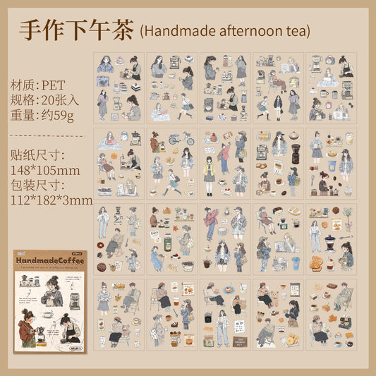 #02574 Relaxed Girl Series Sticker