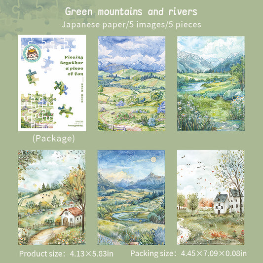#02663 Scenery of Four Seasons Series Sticker