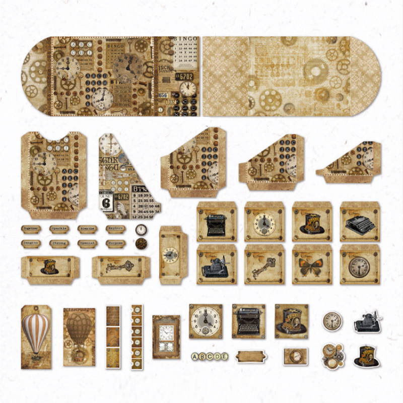 #02003 Fragmented Notes Material Paper