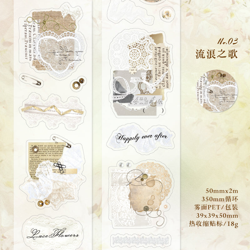 #03008 Romantic Letter Series Tape