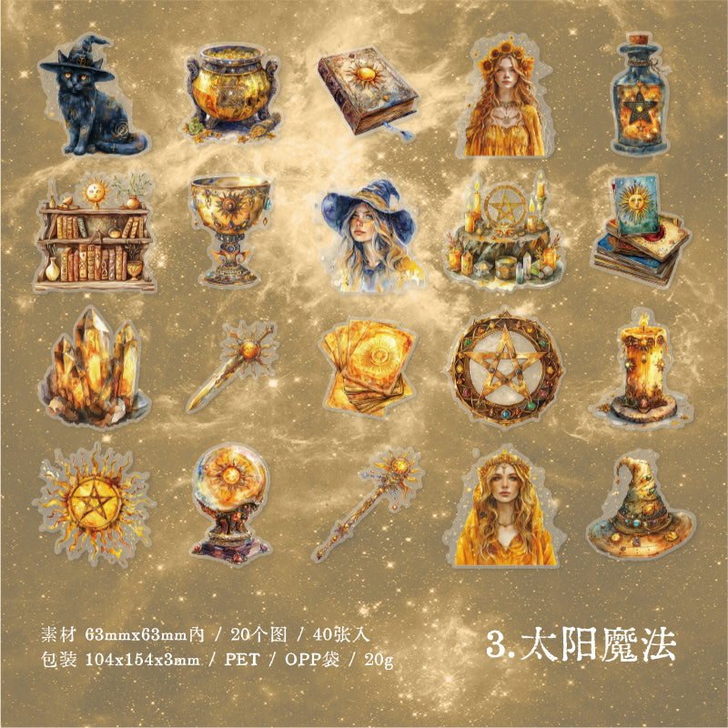 #02392 Magical Witch Series Sticker