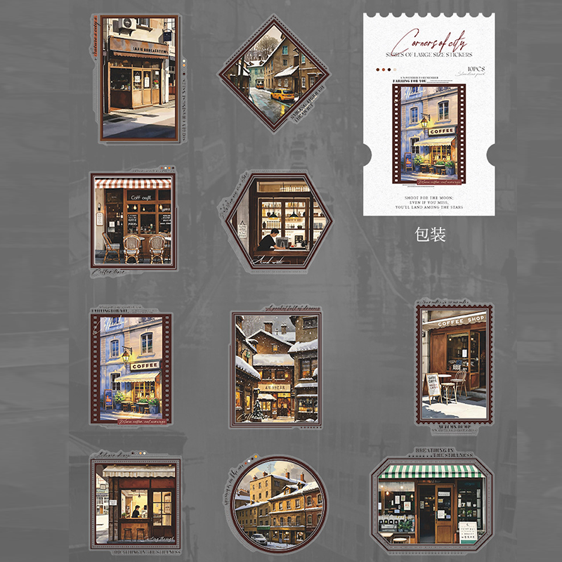#02031 City Corner Sticker
